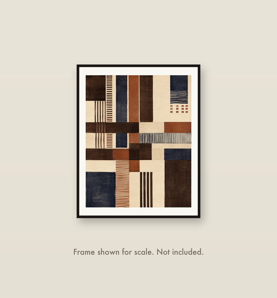 Pattern Translation shown framed on a wall at its 16 by 20 inch print size. Frame shown for scale and not included.