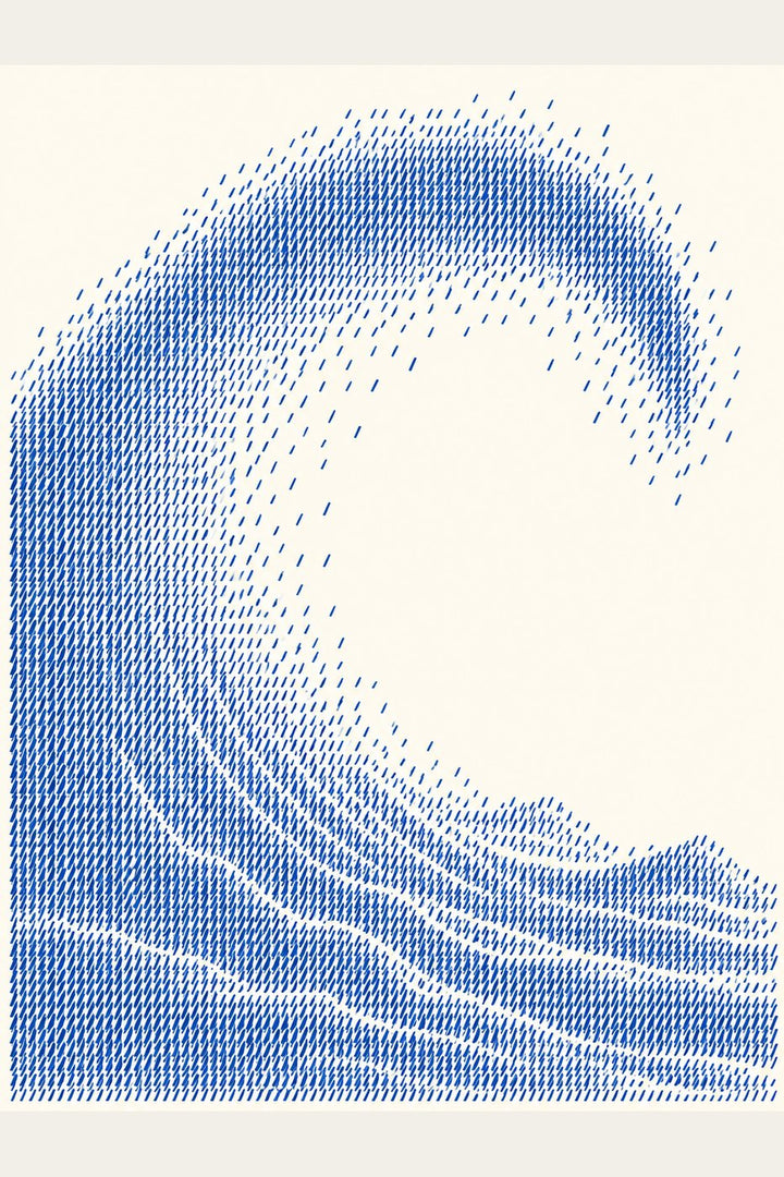 Indigo Wave, the unframed sheet
