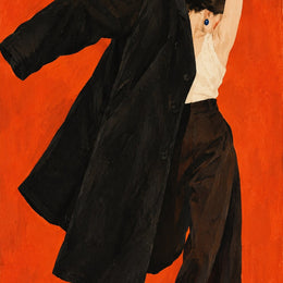 Black Coat, Red Room, the unframed sheet.