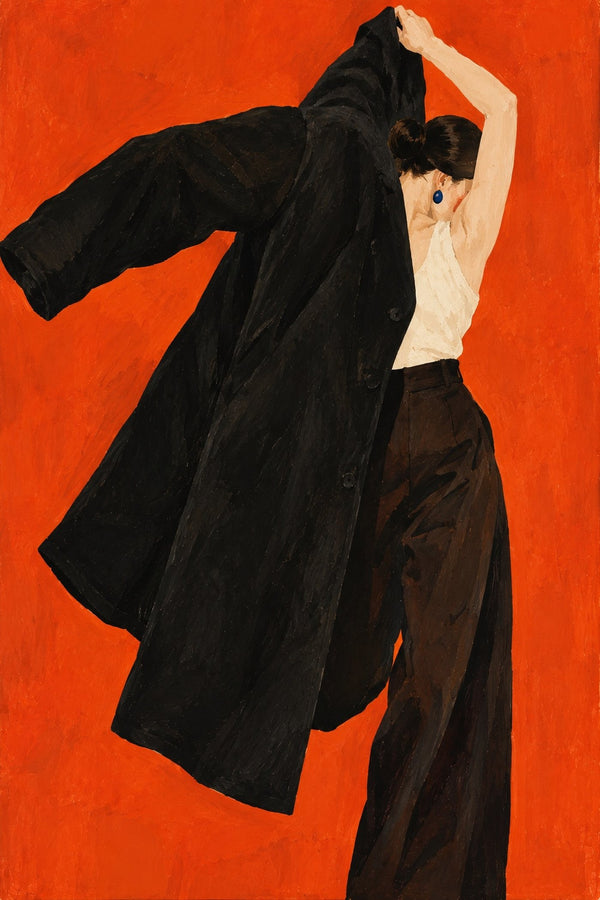 Black Coat, Red Room, the unframed sheet.