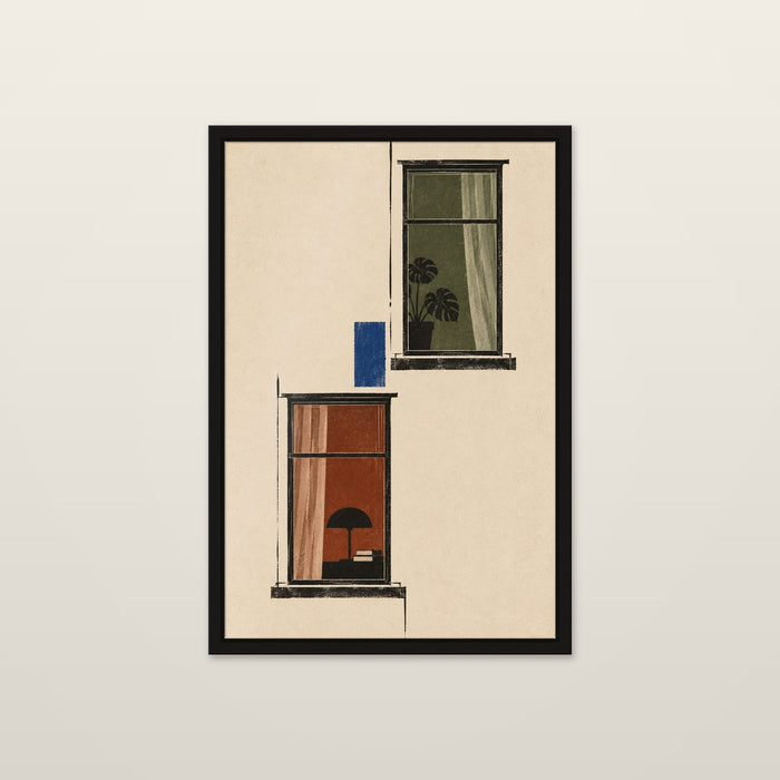 Two Windows, shown at 8 x 12 in / Unframed