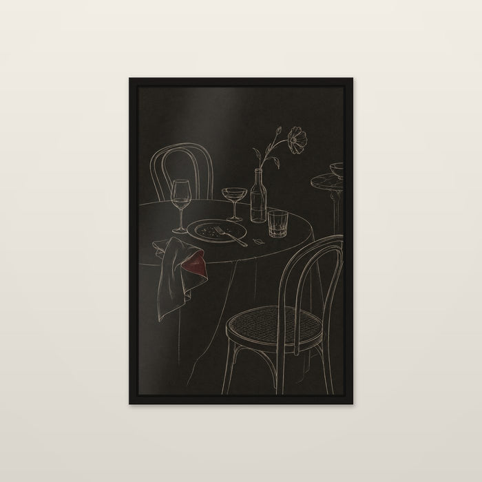 After Dinner, shown at 8 x 12 in / Unframed