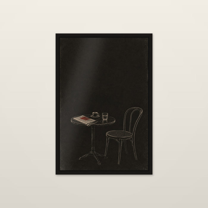 Table for One, shown at 8 x 12 in / Unframed