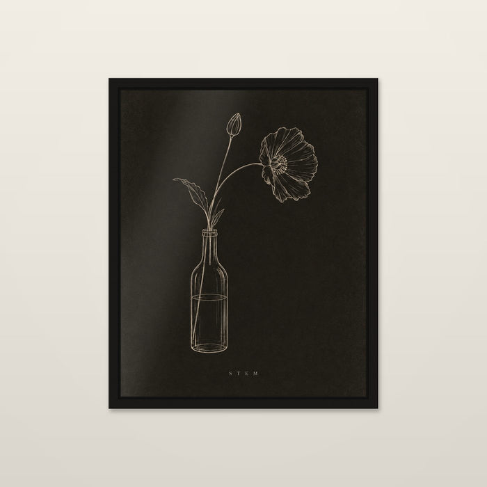 Stem, shown at 8 x 10 in / Unframed