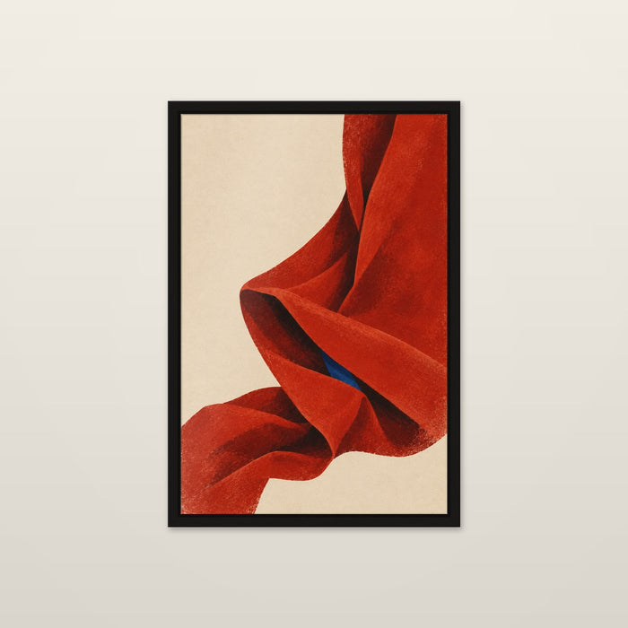Red Fold, shown at 8 x 12 in / Unframed