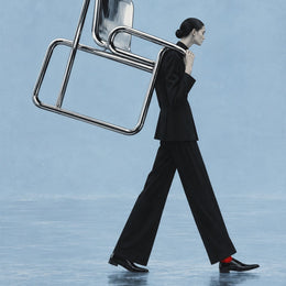 Carrying the Chair, the unframed sheet.