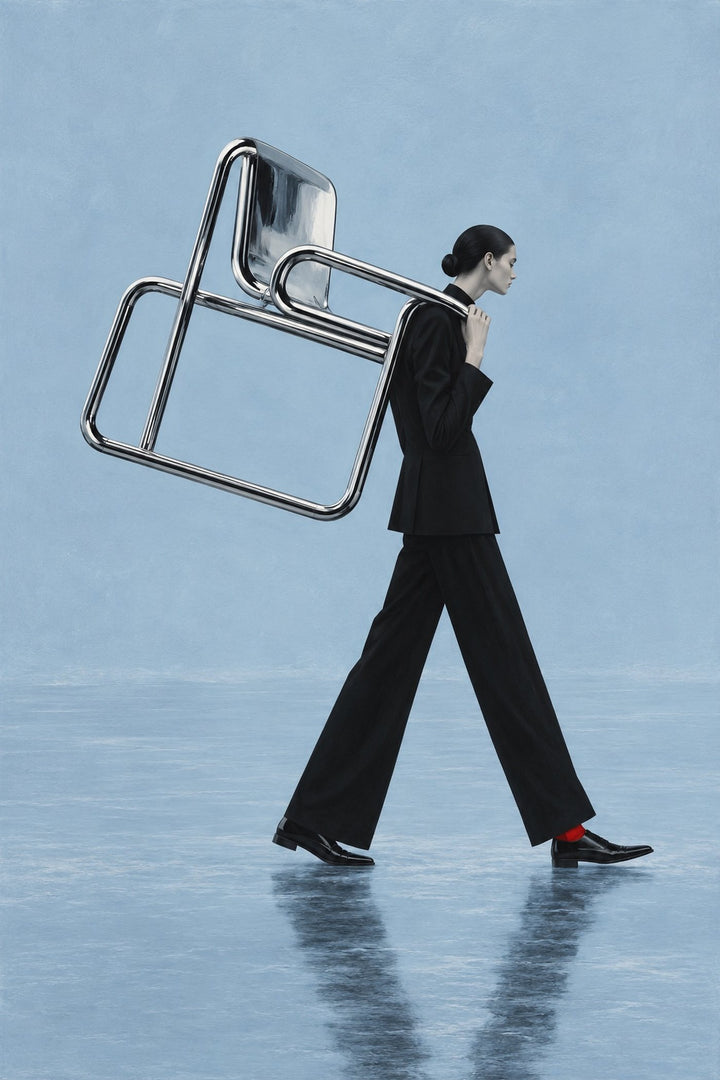 Carrying the Chair, the unframed sheet.