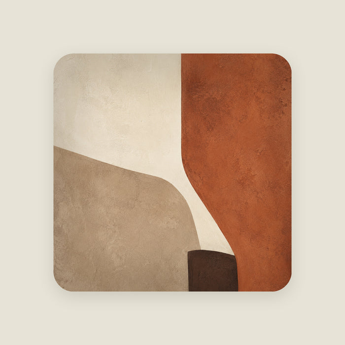 Earth Study Rust Field Cushion, shown at 24 x 24 in (610 x 610 mm)