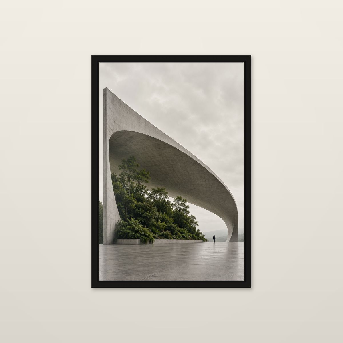 Monumental Canopy, framed in black