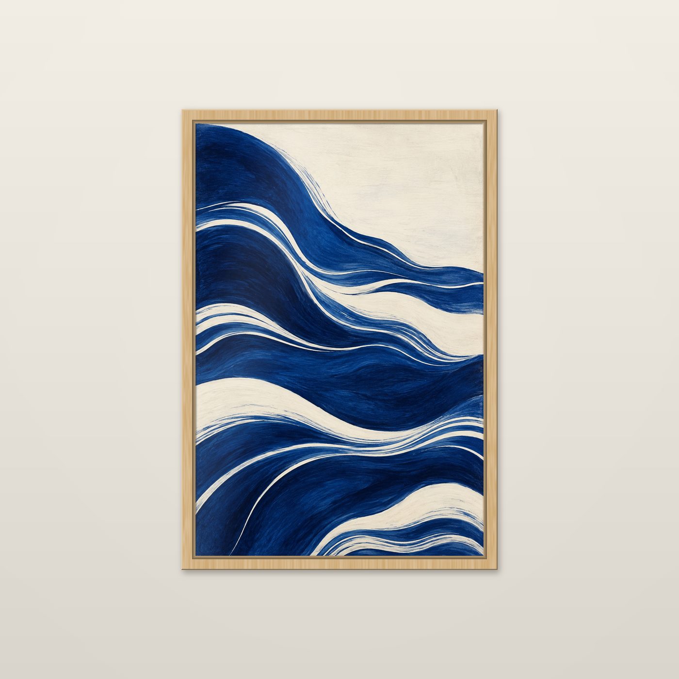 Wave Bands by OVREL in a natural oak frame.