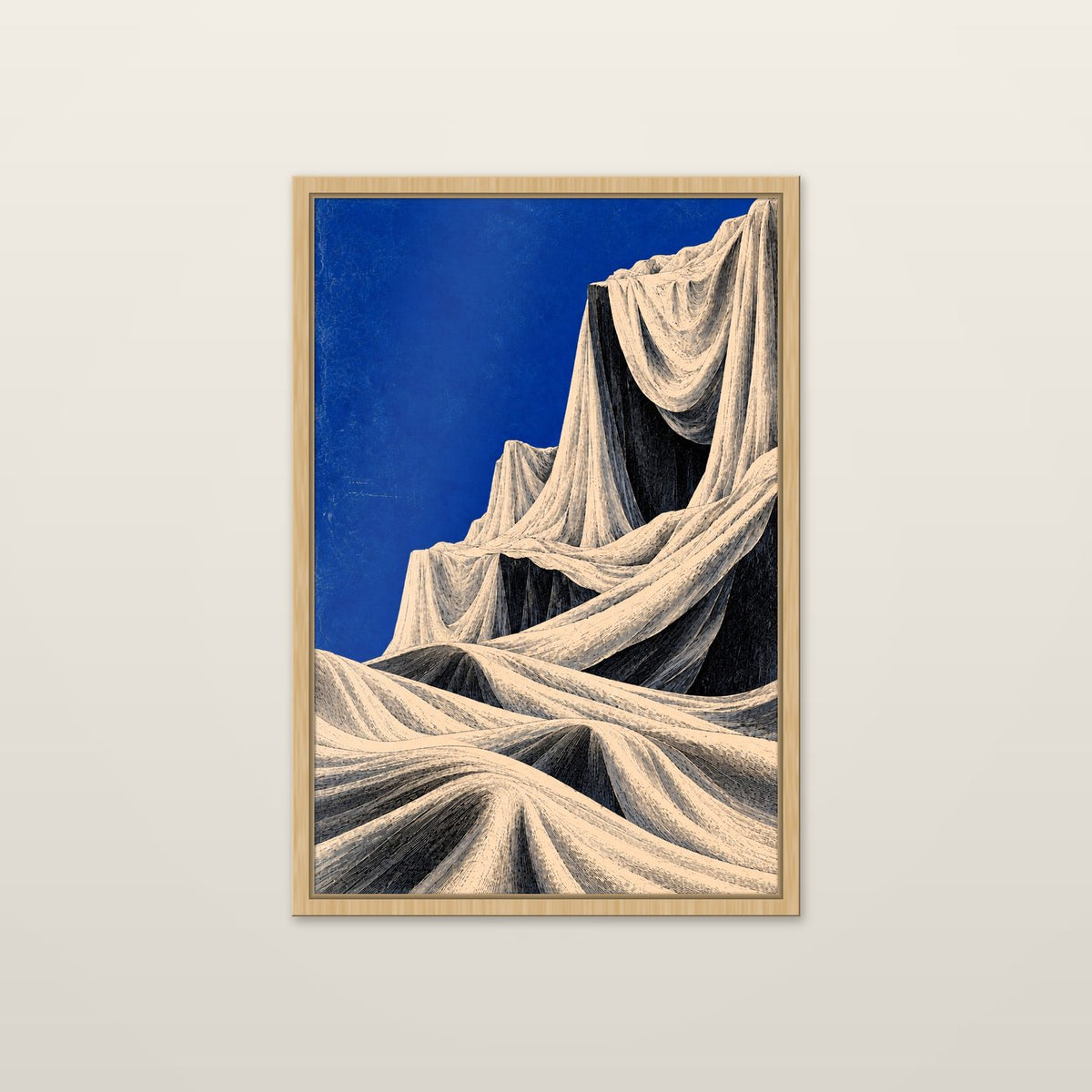 Monument by OVREL in a natural oak frame.