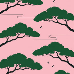 Pink Forestscape, the unframed sheet