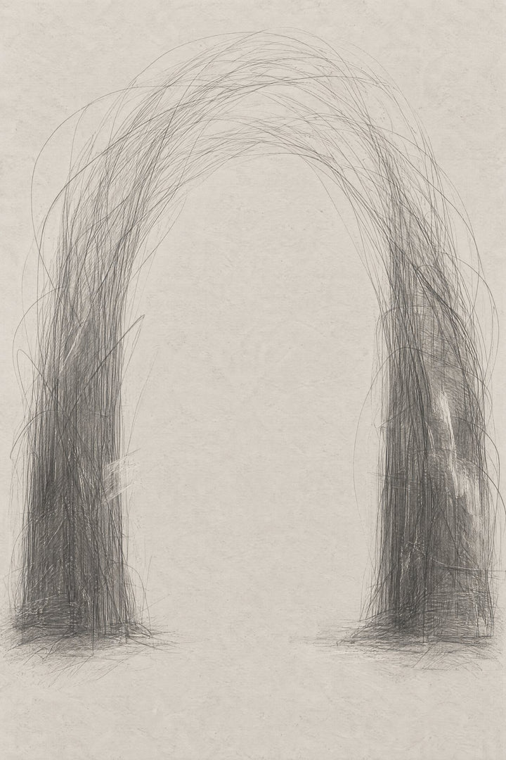 Graphite Arch, the unframed sheet.