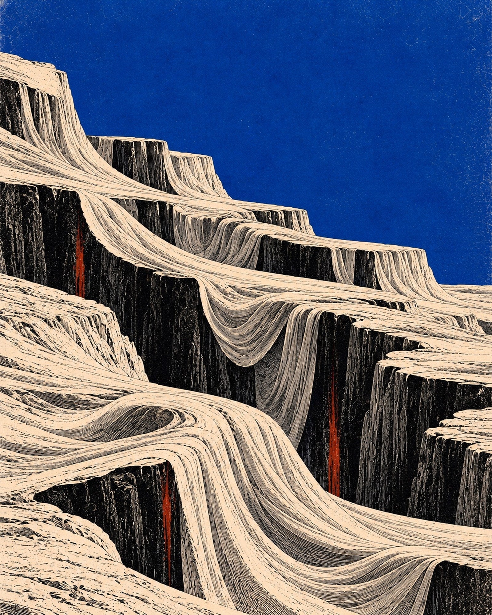 Draped Canyon, the unframed sheet.
