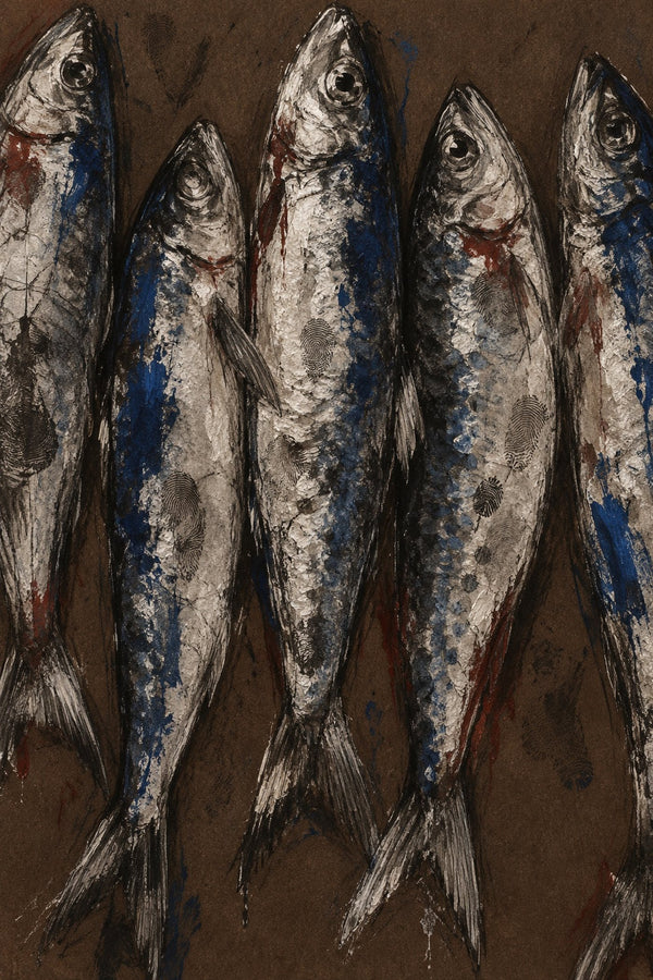 Silver Fish, the unframed sheet.