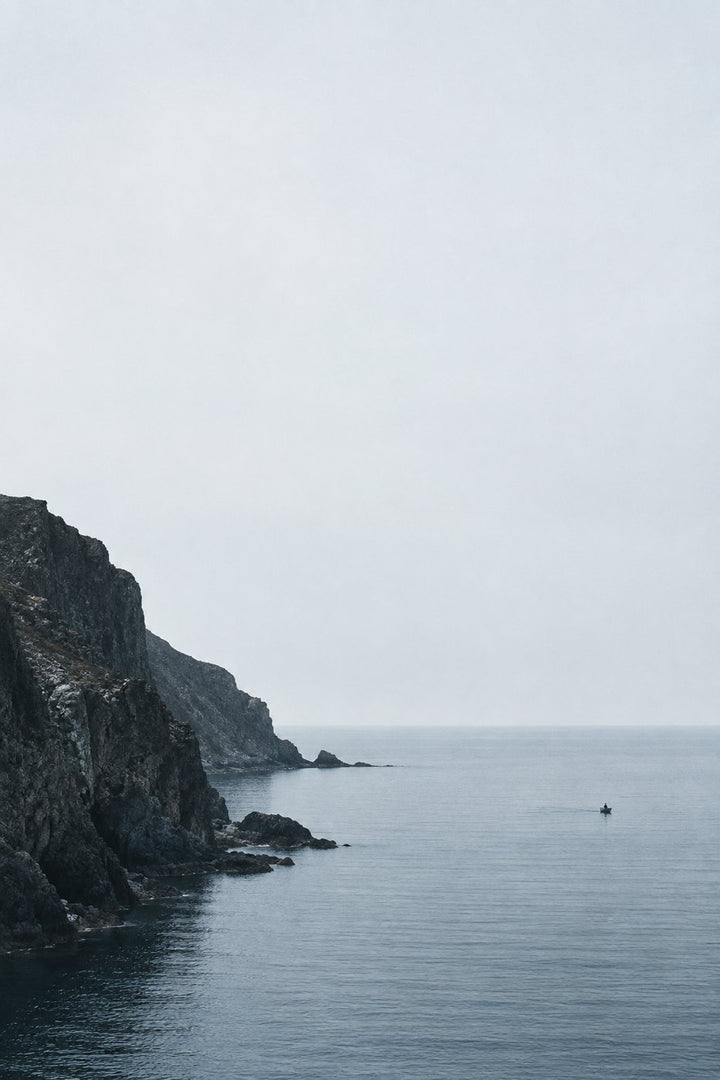 Solitary Boat, the unframed sheet