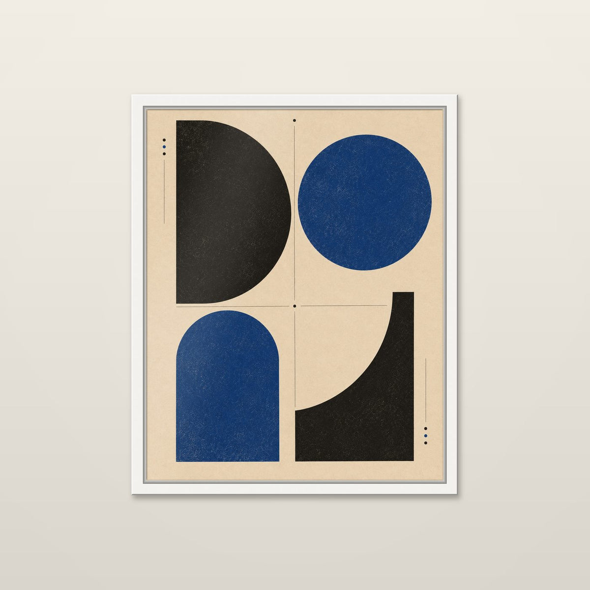 Four Quarters by OVREL in a white frame.