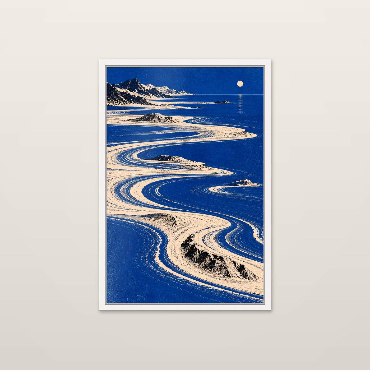 Inlets by OVREL in a white frame.