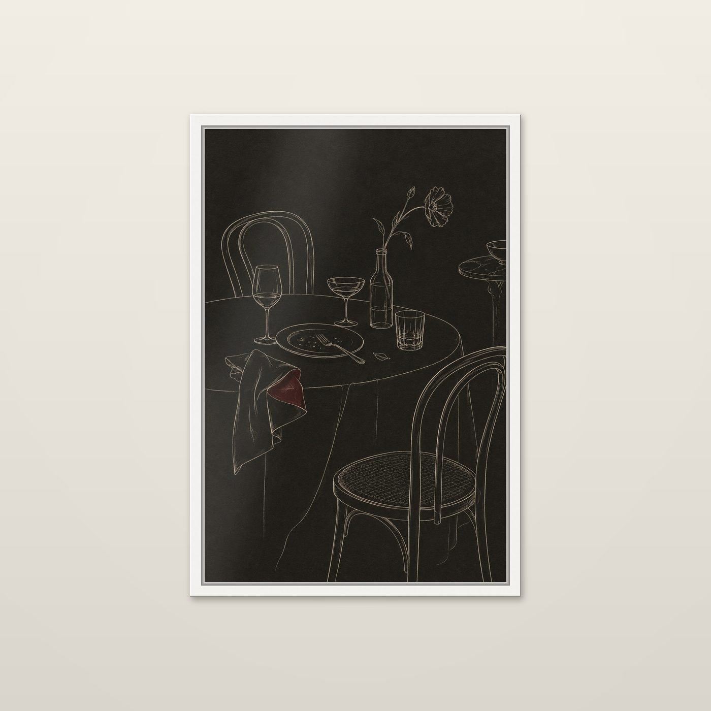After Dinner by OVREL in a white frame.