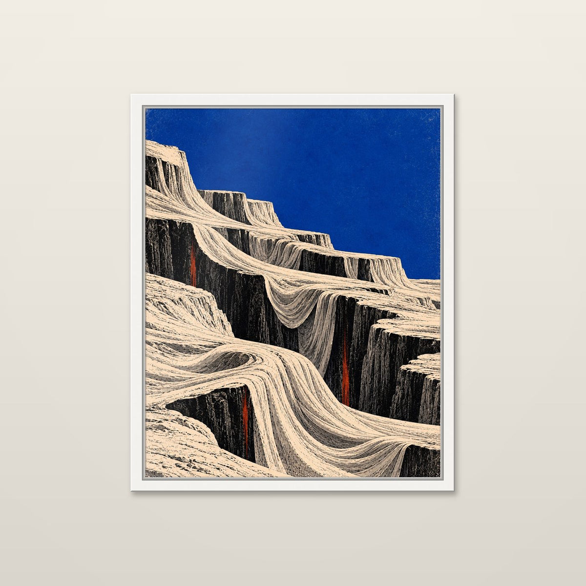 Draped Canyon by OVREL in a white frame.