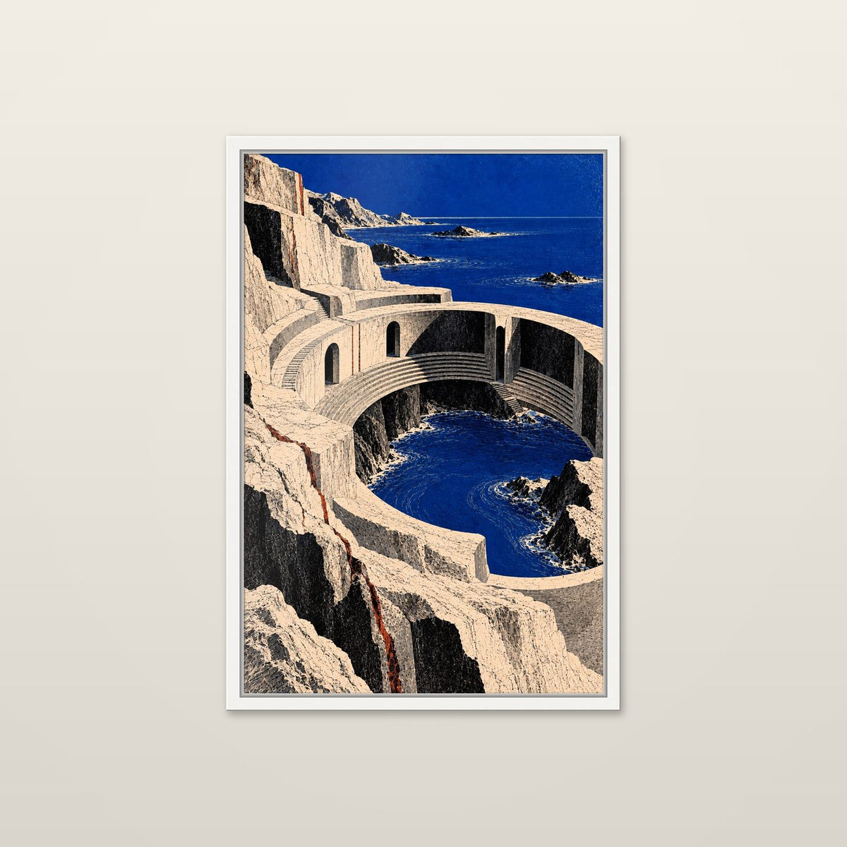 Amphitheatre by OVREL in a white frame.