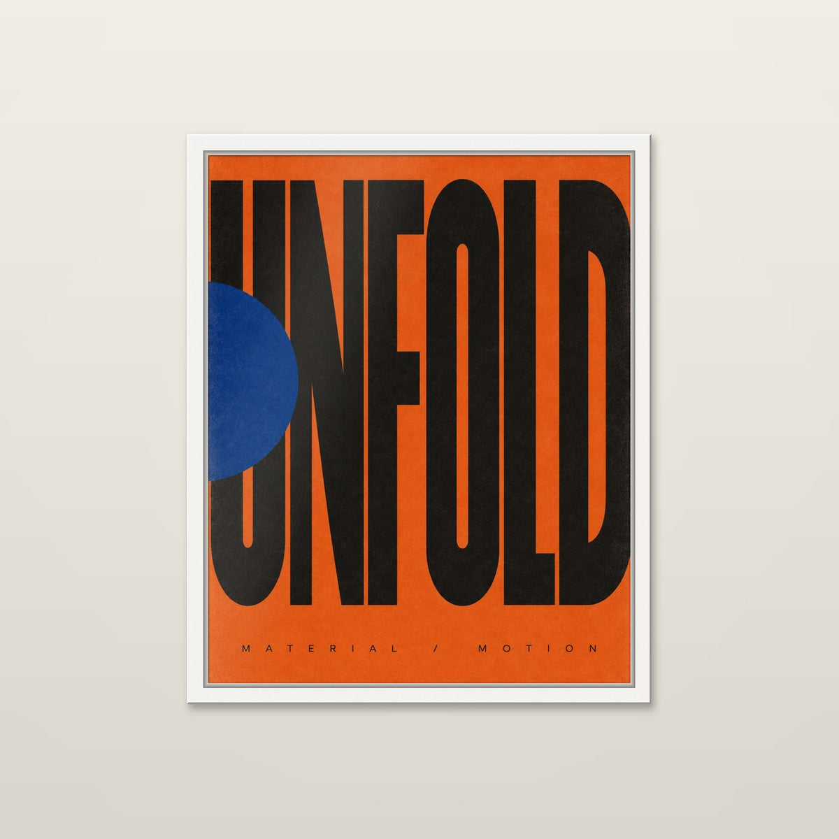Unfold by OVREL in a white frame.