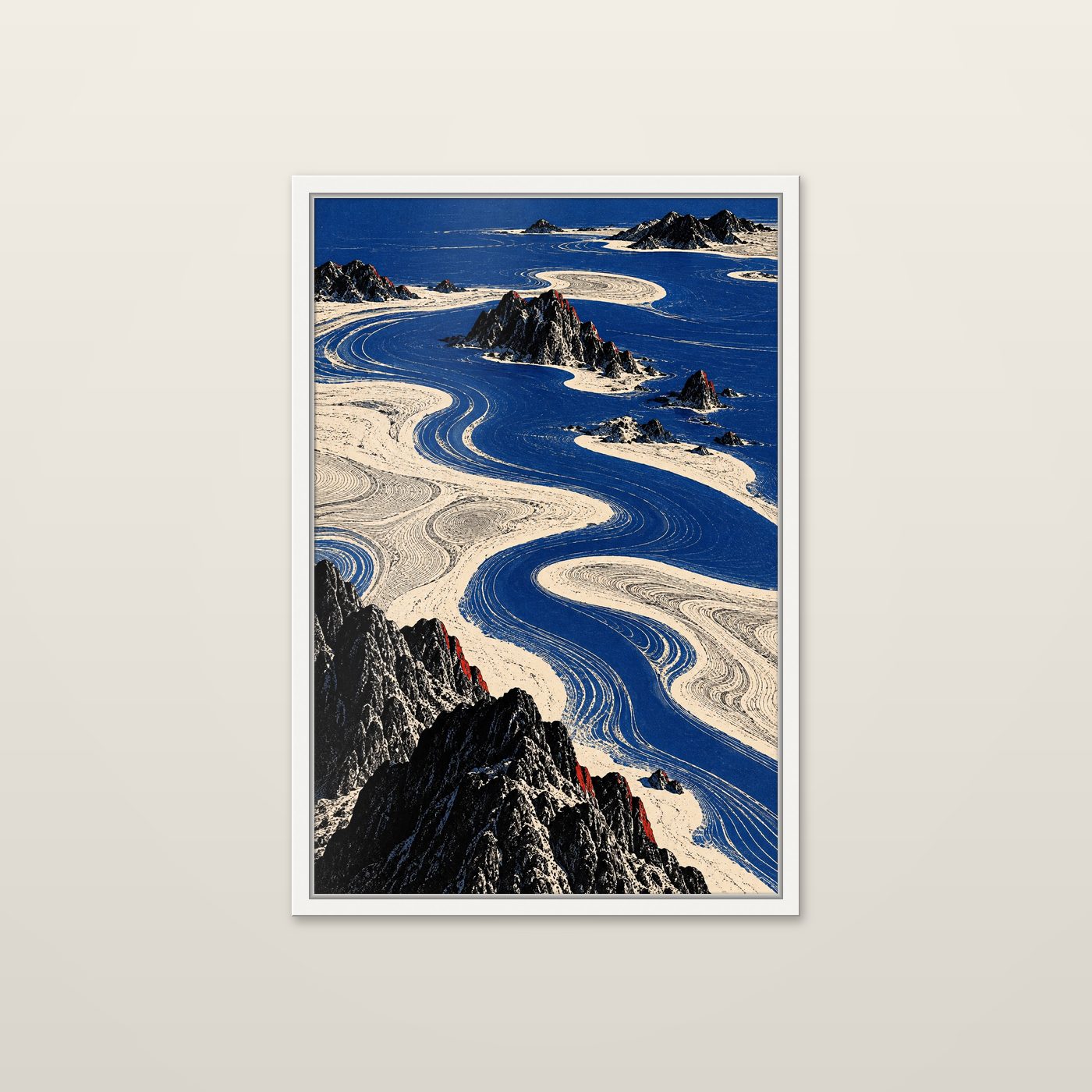 Channels by OVREL in a white frame.
